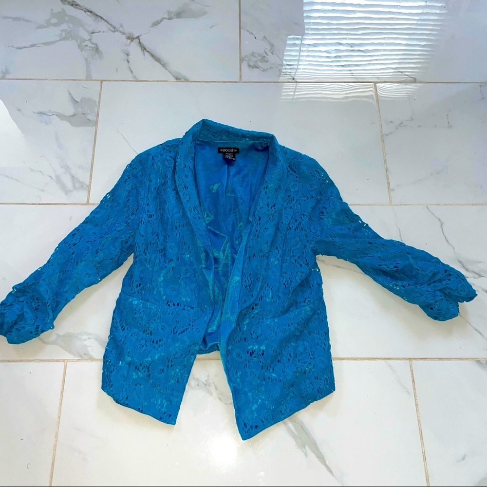 Lace Blue Blazer